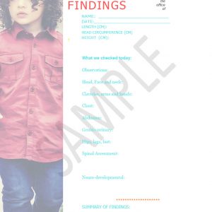 Toddler report of finings