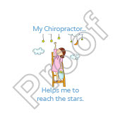 Round chiropractic sticker