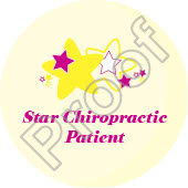 Star Chiropractic Patient Sticker